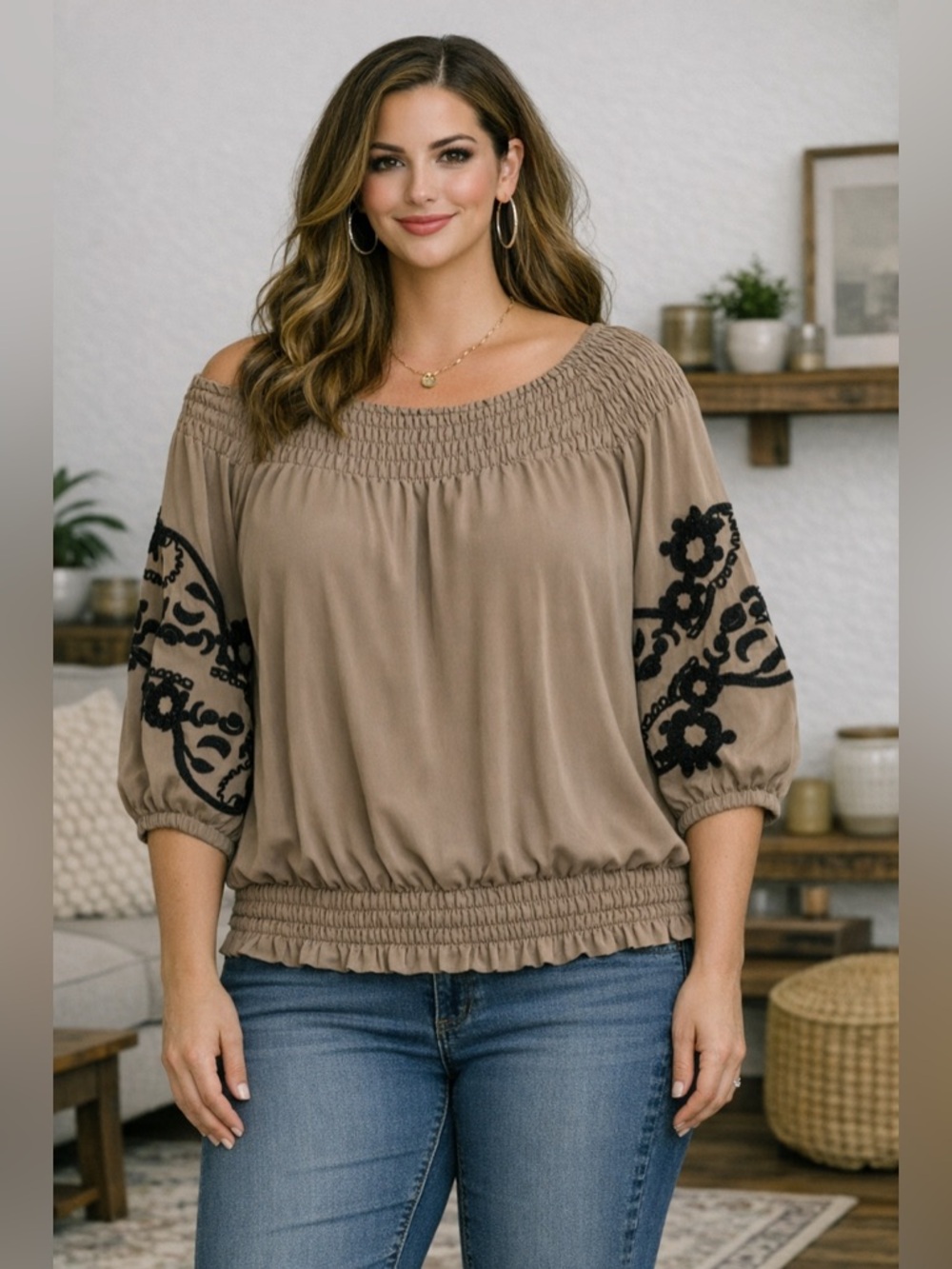 Twelve Couture By Forever 21 Off Shoulder Top Coquette Preppy Size L